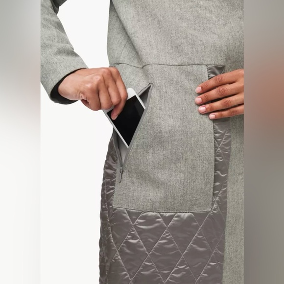 Lululemon Roam Far Wool Coat. Gray. Size 8. - Picture 4 of 9